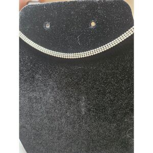 Claire's silver tone choker necklace 11-14"